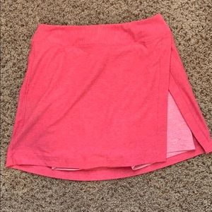 small OUTDOOR VOICES skirt with lined biker shorts
